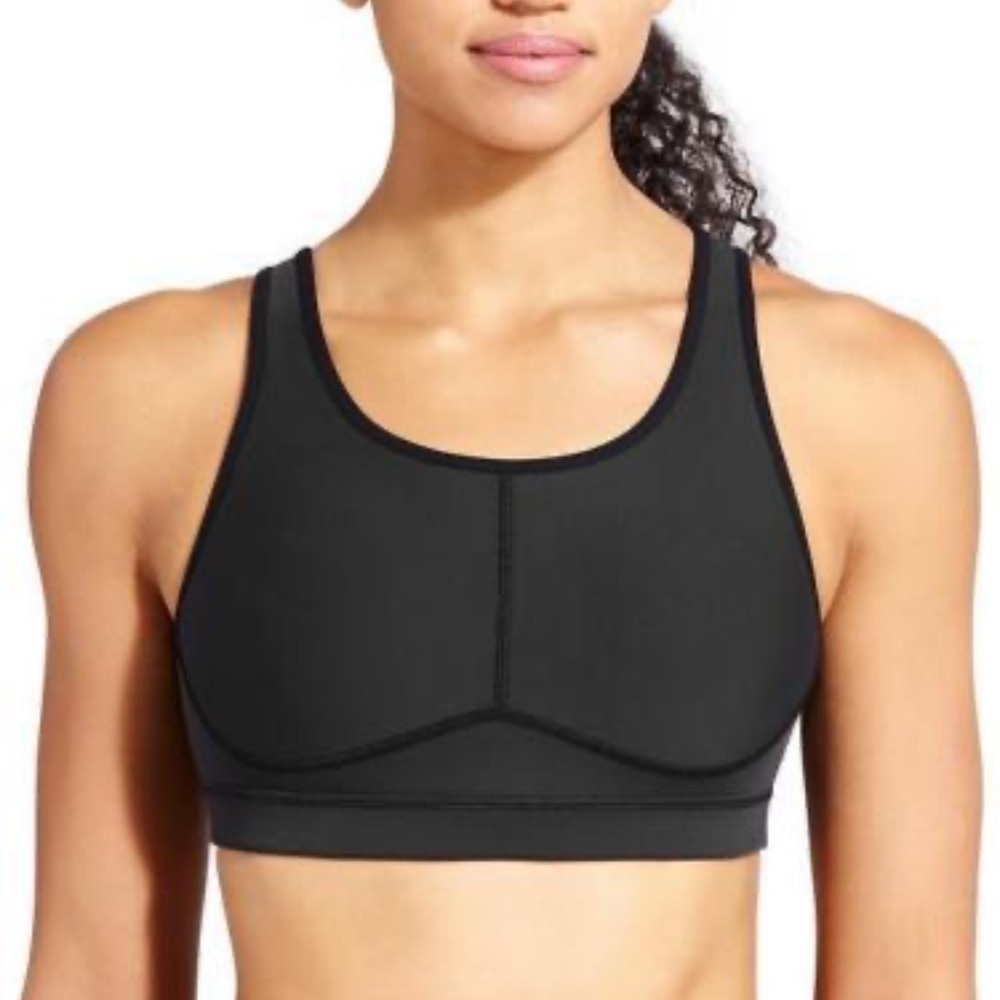 Athleta Black stealth sculptek racerback sports bra size S